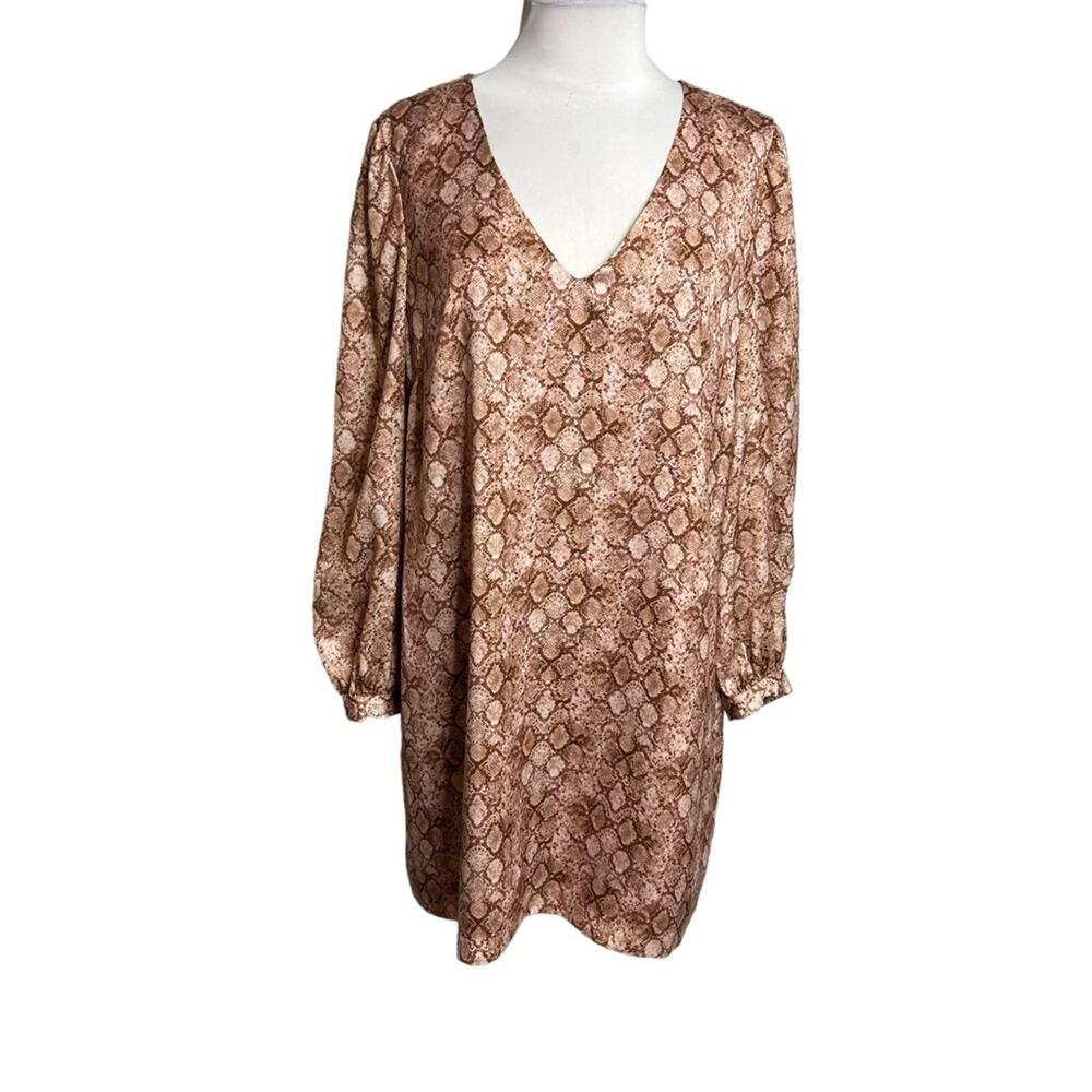NWT‎ Anna Cate Emma dress snakeskin print Sz S